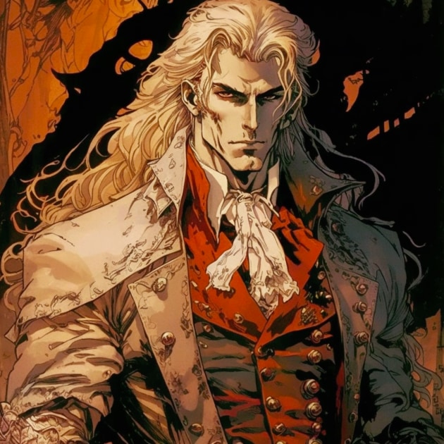 Alucard in the Art Style of Milo Manara