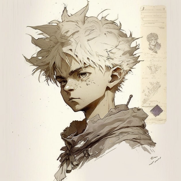 Killua Zoldyck in the Art Style of Akihiko Yoshida